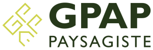Logo moderne de paysagiste GPAP